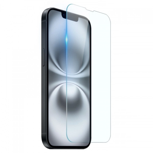 Apple iPhone 16e Kılıf Silikon Şeffaf Esnek Kapak ve Maxi Ekran Koruyucu Kırılmaz Cam Set - Şeffaf