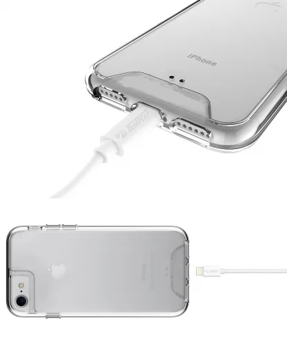 Apple iPhone 6 Kılıf Clear Guard Serisi Gard Kapak - Şeffaf
