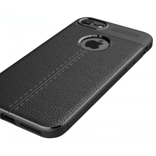 Apple iPhone 6 / 6s Kılıf Deri Görünümlü Lüks Parmak İzi Bırakmaz Niss Silikon Kapak - Lacivert