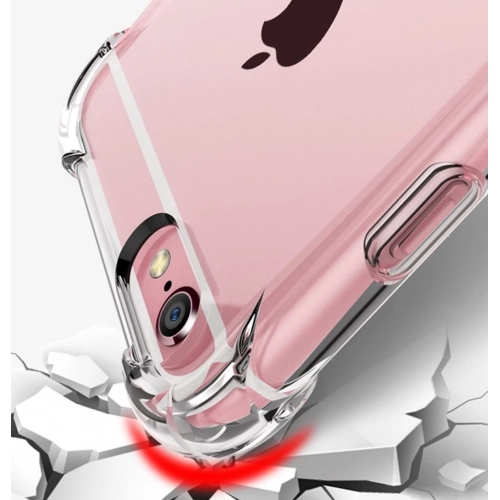 Apple iPhone 6s / 6 Kılıf Silikon Köşe Korumalı Airbag Darbe Emici Kapak - Şeffaf