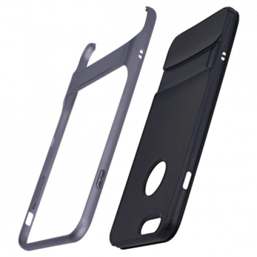 Apple iPhone 6s Plus Kılıf Tam Koruma İnce Standlı Esnek Verüs Silikon - Lacivert