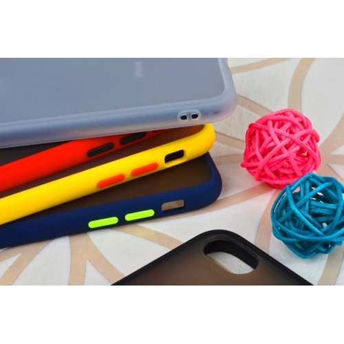 Apple iPhone 7 Kılıf Exlusive Arkası Mat Tam Koruma Darbe Emici - Kırmızı