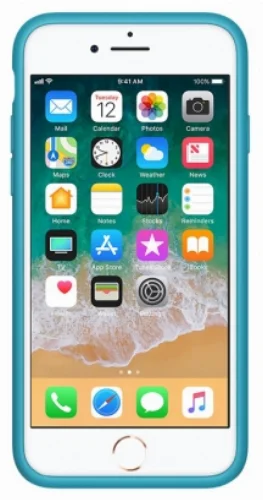 Apple iPhone 7 Kılıf İnce Mat Esnek Silikon - Mavi