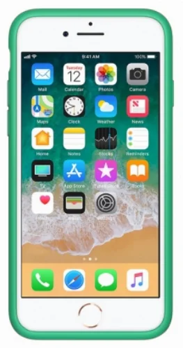 Apple iPhone 7 Kılıf İnce Mat Esnek Silikon - Yeşil