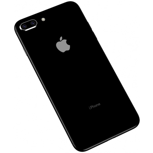 Apple iPhone 7 Plus Kılıf Arkası Cam Kenarları Silikon Hom Kapak - Siyah