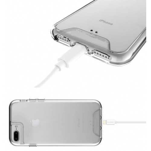 Apple iPhone 7 Plus Kılıf Clear Guard Serisi Gard Kapak - Şeffaf