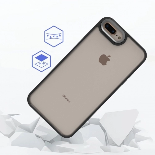 Apple iPhone 7 Plus Kılıf Electro Silikon Renkli Flora Kapak - Yeşil