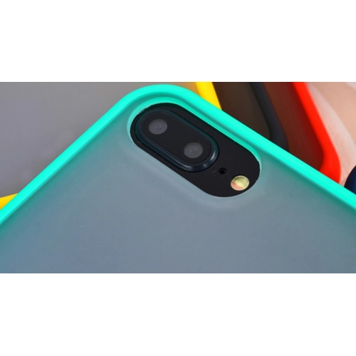 Apple iPhone 7 Plus Kılıf Exlusive Arkası Mat Tam Koruma Darbe Emici - Siyah