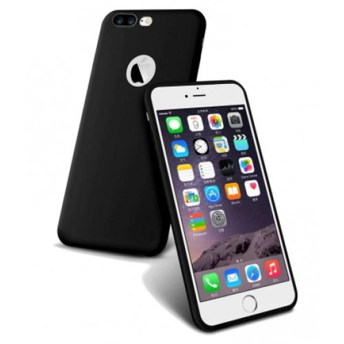 Apple iPhone 7 Plus Kılıf İnce Soft Mat Renkli Esnek Silikon Kapak - Kırmızı