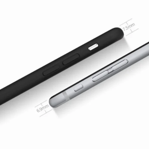 Apple iPhone 7 Plus Kılıf İnce Mat Esnek Silikon - Rose Gold