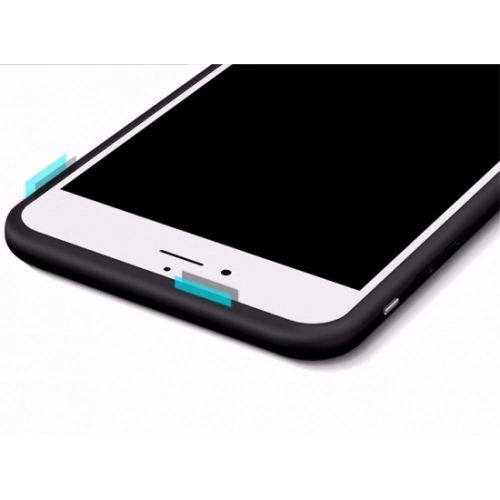 Apple iPhone 7 Plus Kılıf İnce Soft Mat Renkli Esnek Silikon Kapak - Siyah