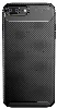 Apple iPhone 7 Plus Kılıf Karbon Serisi Mat Fiber Silikon Negro Kapak - Lacivert