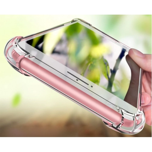 Apple iPhone 8 Plus Kılıf Silikon Köşe Korumalı Airbag Darbe Emici Kapak - Şeffaf