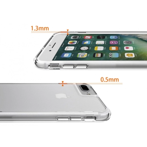 Apple iPhone 8 Plus Kılıf Clear Guard Serisi Gard Kapak - Şeffaf