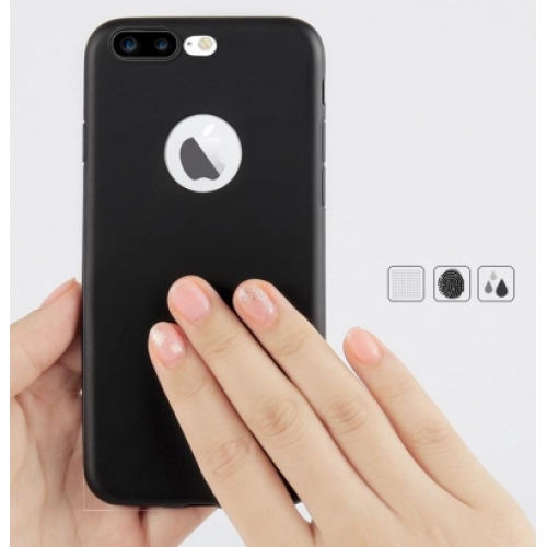 Apple iPhone 8 Plus Kılıf İnce Soft Mat Renkli Esnek Silikon Kapak - Gold