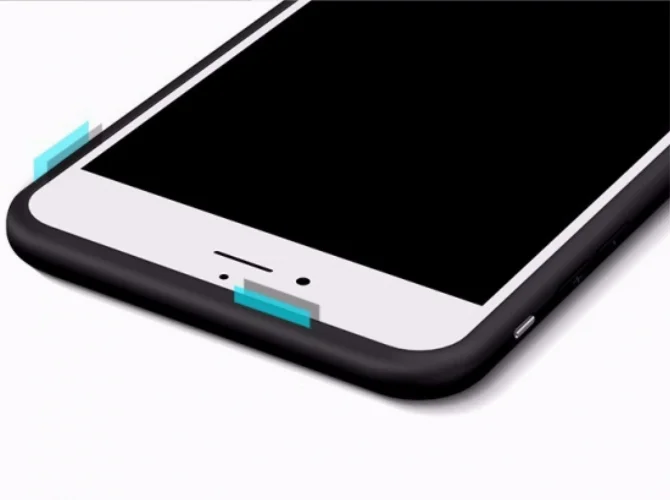Apple iPhone 8 Plus Kılıf İnce Mat Esnek Silikon - Lacivert