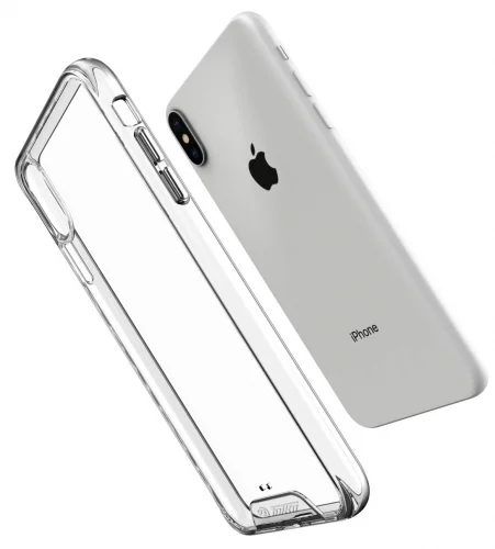 Apple iPhone X Kılıf Clear Guard Serisi Gard Kapak - Şeffaf