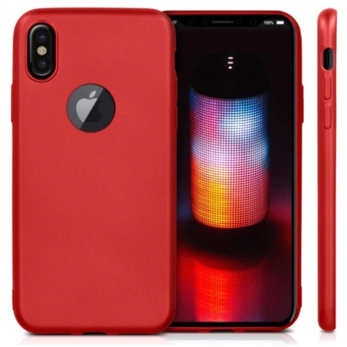 Apple iPhone X Kılıf İnce Soft Mat Renkli Esnek Silikon Kapak - Gold