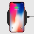Apple iPhone X Kılıf Renkli Köşeli Lazer Şeffaf Esnek Silikon - Gri