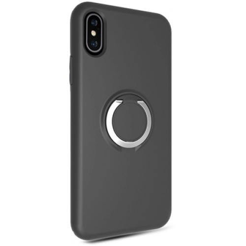 Apple iPhone X Kılıf Silikon İnce Mat Esnek Parmak İzi Bırakmayan Plex Kapak - Siyah