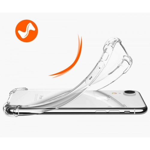 Apple iPhone Xr Kılıf Silikon Köşe Korumalı Airbag Darbe Emici Kapak - Şeffaf