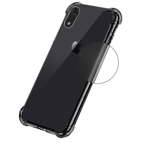 Apple iPhone Xr Kılıf Silikon Köşe Korumalı Airbag Darbe Emici Kapak - Şeffaf