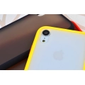 Apple iPhone Xr Kılıf Exlusive Arkası Mat Tam Koruma Darbe Emici - Lacivert