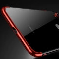 Apple iPhone Xr Kılıf Renkli Köşeli Lazer Şeffaf Esnek Silikon - Gri