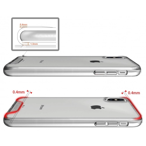 Apple iPhone Xs Kılıf Clear Guard Serisi Gard Kapak - Şeffaf