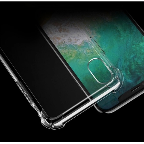 Apple iPhone Xs Max Kılıf Silikon Köşe Korumalı Airbag Darbe Emici Kapak - Şeffaf