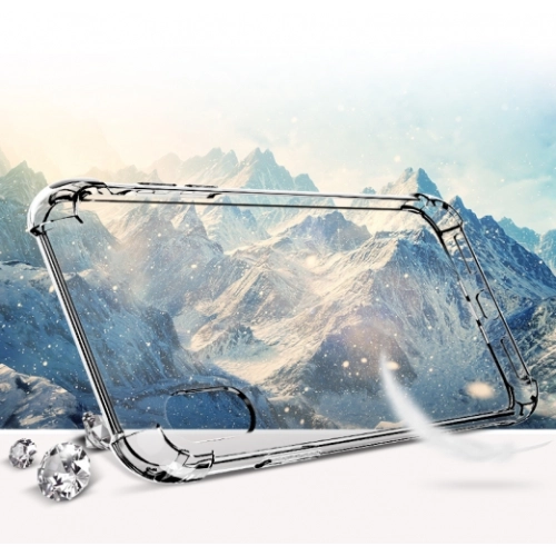 Apple iPhone Xs Max Kılıf Silikon Köşe Korumalı Airbag Darbe Emici Kapak - Şeffaf