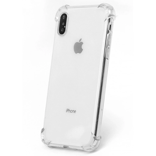 Apple iPhone Xs Max Kılıf Silikon Köşe Korumalı Airbag Darbe Emici Kapak - Şeffaf