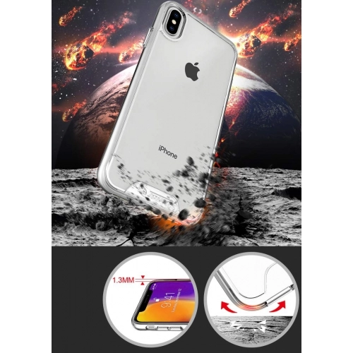 Apple iPhone Xs Max Kılıf Clear Guard Serisi Gard Kapak - Şeffaf