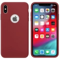 Apple iPhone Xs Max Kılıf İnce Soft Mat Renkli Esnek Silikon Kapak - Mürdüm