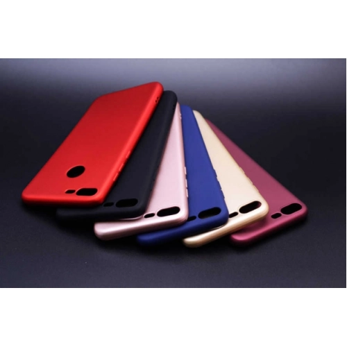 Asus Zenfone Max Plus (M1) ZB570TL Kılıf İnce Soft Mat Renkli Esnek Silikon Kapak - Lacivert