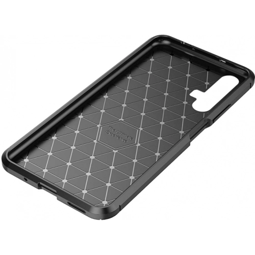 Honor 20 Kılıf Silikon Parmak İzi Bırakmayan Karbon Soft Negro Kapak - Lacivert