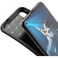 Honor 20 Kılıf Silikon Parmak İzi Bırakmayan Karbon Soft Negro Kapak - Lacivert