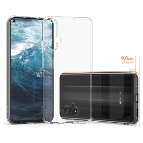 Honor 20 Kılıf Kamera Korumalı Esnek Silikon Kapak - Şeffaf