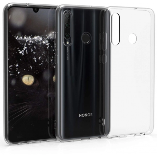 Honor 20 Lite Kılıf Kamera Korumalı Esnek Silikon Kapak - Şeffaf