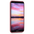 Honor 9 Lite Kılıf İnce Soft Mat Renkli Esnek Silikon Kapak - Pembe