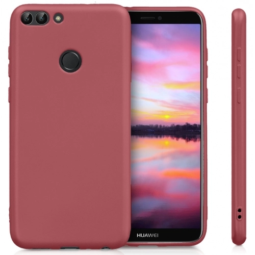 Honor 9 Lite Kılıf İnce Soft Mat Renkli Esnek Silikon Kapak - Mürdüm