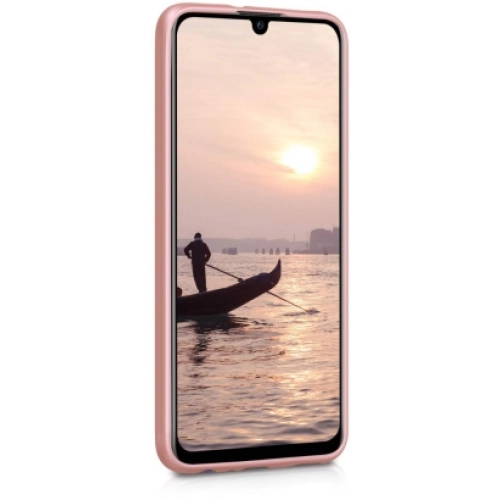 Honor 9x Kılıf İnce Soft Mat Renkli Esnek Silikon Kapak - Rose Gold
