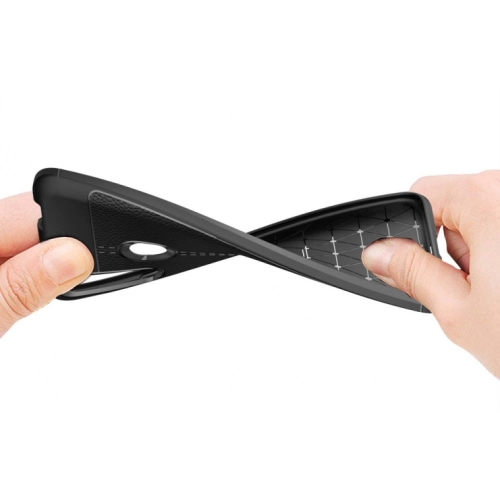 Honor 9x Kılıf Deri Görünümlü Lüks Parmak İzi Bırakmaz Niss Silikon Kapak - Lacivert