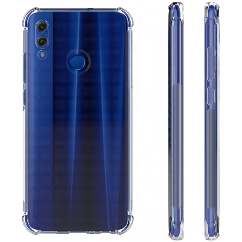 Huawei Honor 10 Lite Kılıf Silikon Köşe Korumalı Airbag Darbe Emici Kapak - Şeffaf