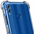 Huawei Honor 10 Lite Kılıf Silikon Köşe Korumalı Airbag Darbe Emici Kapak - Şeffaf