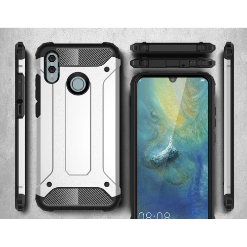 Huawei Honor 10 Lite Kılıf Zırhlı Tank Crash Silikon Kapak - Gold