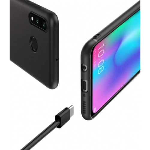 Huawei Honor 10 Lite Kılıf İnce Soft Mat Renkli Esnek Silikon Kapak - Mavi