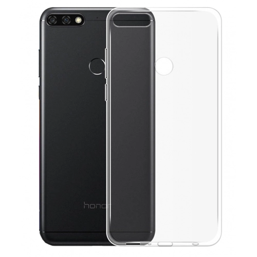 Huawei Honor 7C Kılıf Ultra İnce Kaliteli Esnek Silikon 0.2mm - Şeffaf