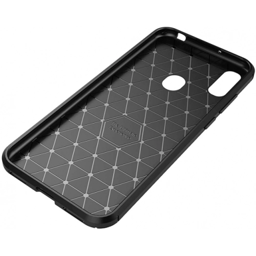 Huawei Honor 8A Kılıf Silikon Parmak İzi Bırakmayan Karbon Soft Negro Kapak - Siyah