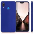 Huawei Honor 8c Kılıf İnce Soft Mat Renkli Esnek Silikon Kapak - Lacivert